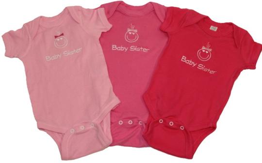 Embroidered Baby Sister Onesie