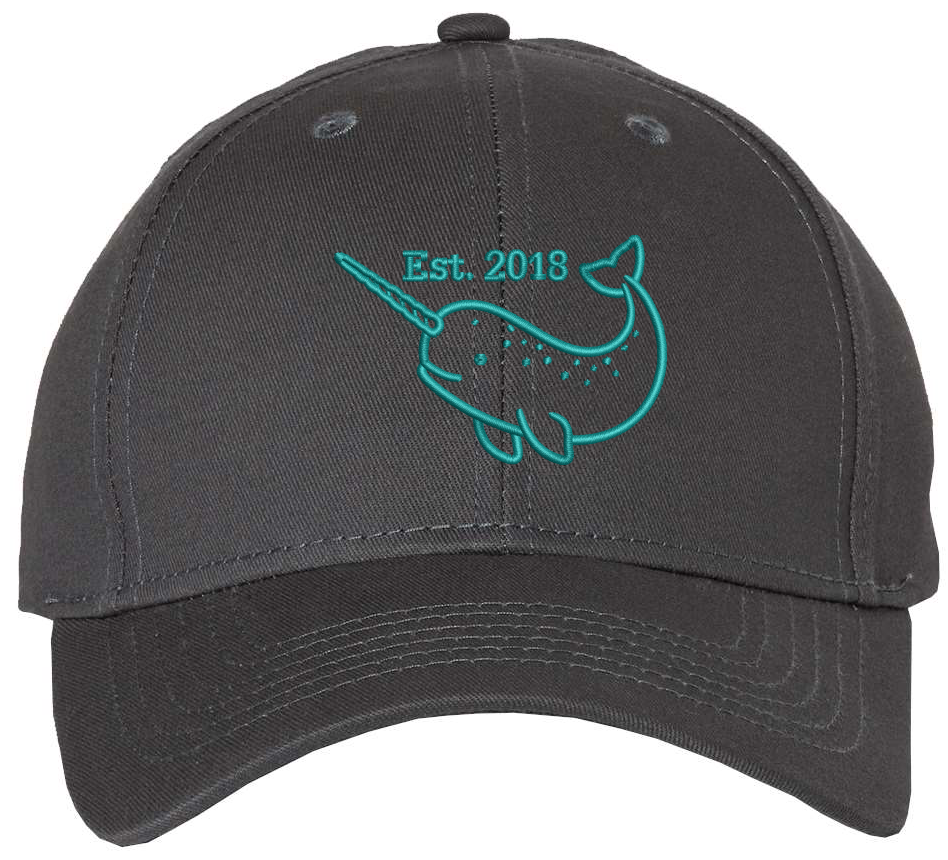 Narwhal Adult Embroidered Cotton Twill Cap