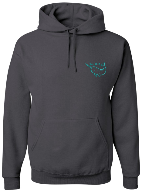 Narwhal Adult Embroidered Hoodie